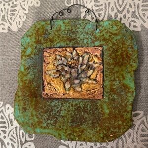 Artisan bronze and stone Wall Decor